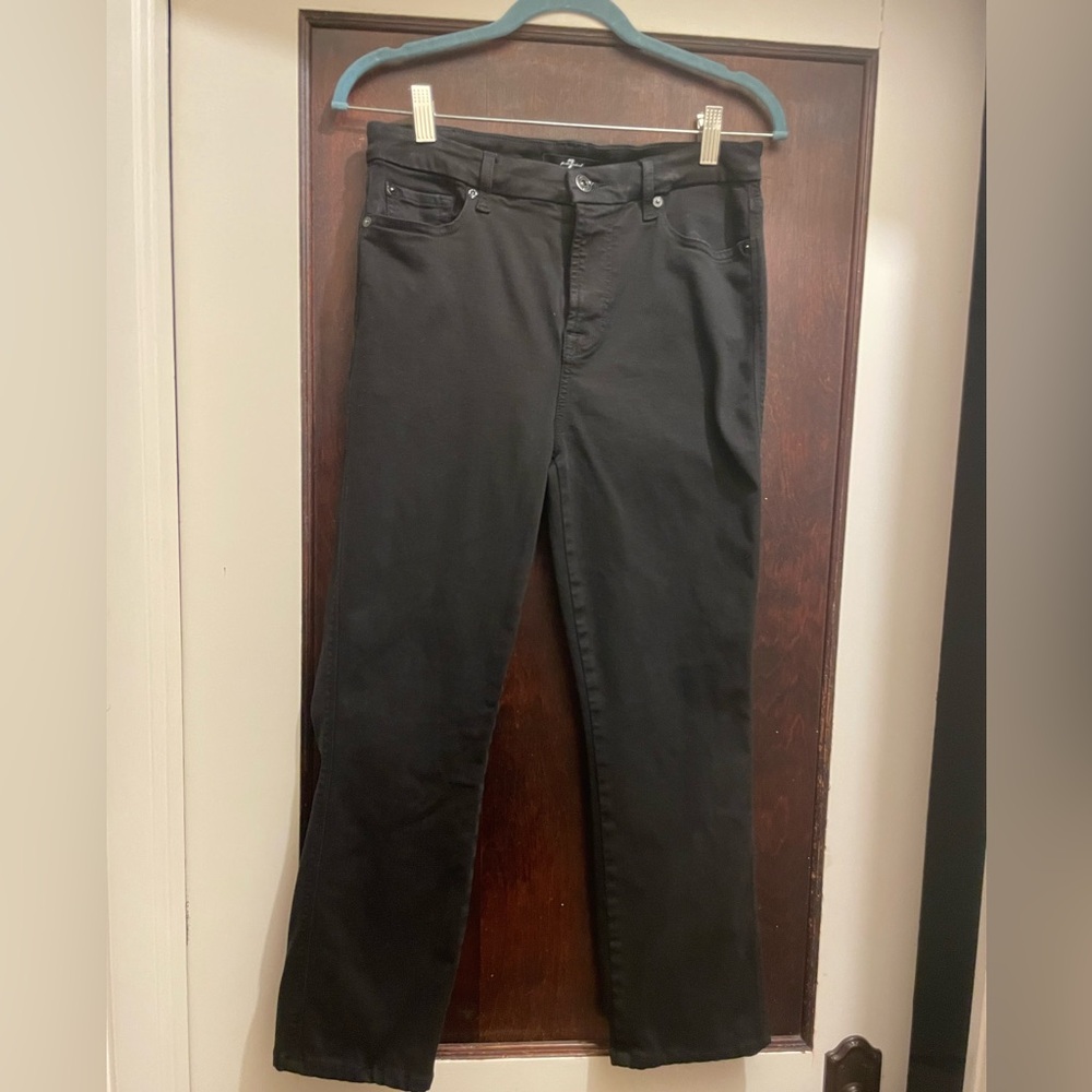 7 For All Mankind Black Denim Jeans
